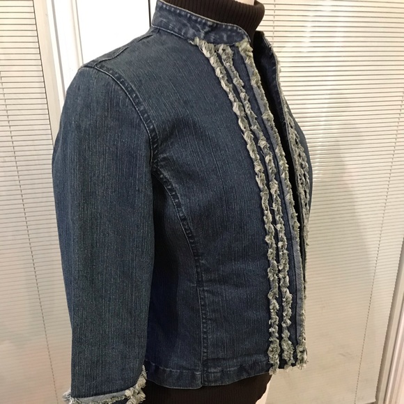RUBY RD. Blue Jean Jacket - Size 6P - Picture 7 of 8